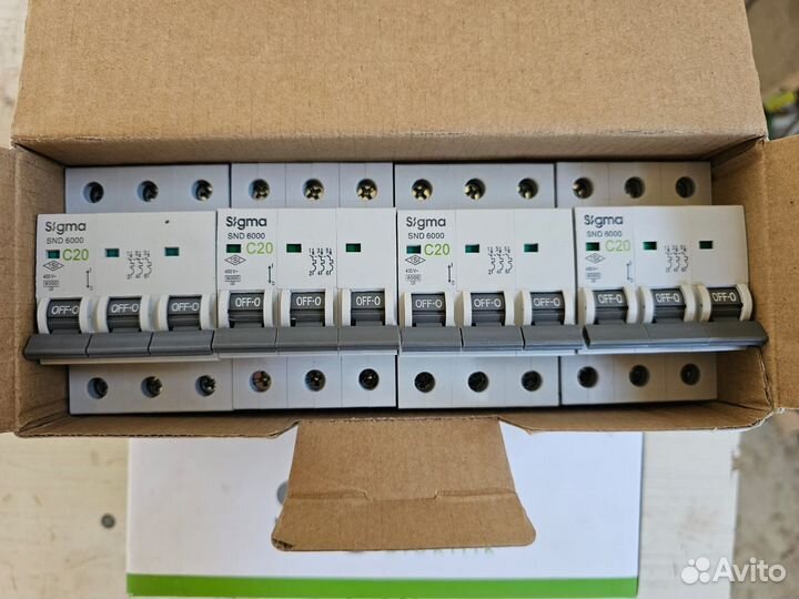 Автоматический выключатель Sigma Elektrik 3P C 20A