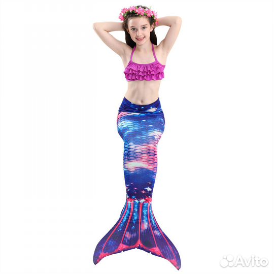 Новый купальник Русалки хвост 140 + ручка