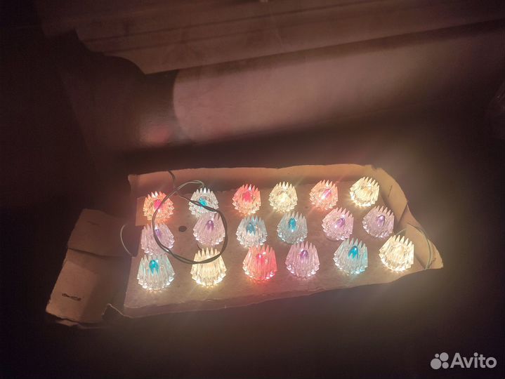 Елочная гирлянда советская фонарики рабочая