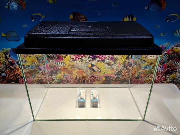 Аквариум 60л с крышкой