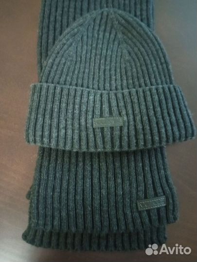 Мужская зимняя шапка вязаная
