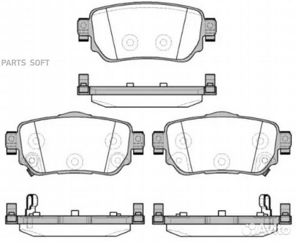 Remsa 158202 1582 02 колодки дисковые задние\ Niss
