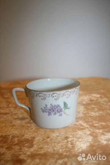 Чашка чайная сирень ранние советы трещинка паук