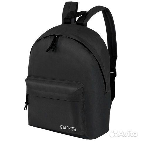 Рюкзак staff street универсальный, черный, 38x28x1