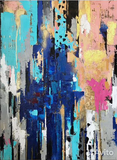 Картина интерьерная абстракция 100 на 70 см