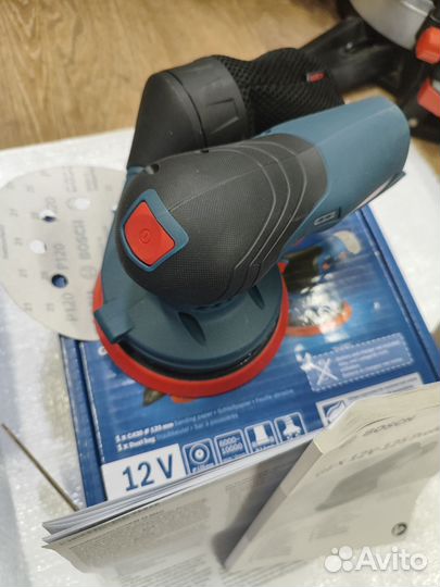 Аккумуляторная эксцентриковая шлифмашина bosch