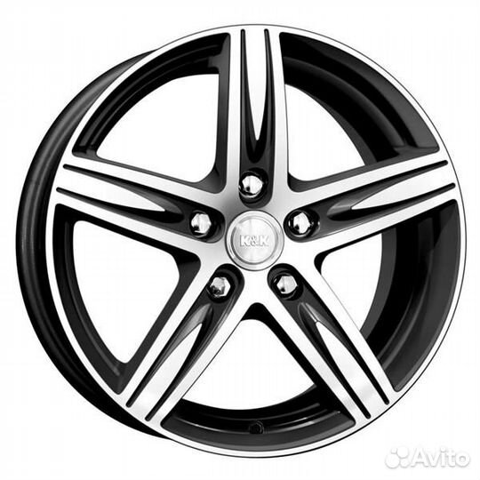 K&K Андорра : 6.5x16 5*105 Et:39 Dia:56.6 алмаз черный