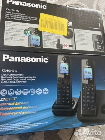 Телефон panasonic kx-tgh212 2трубки объявление продам