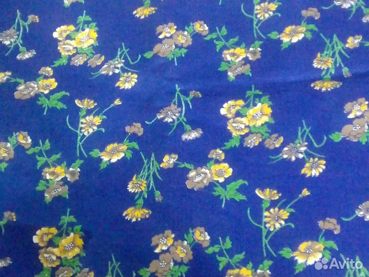 Отрез ткани хлопок СССР ситец