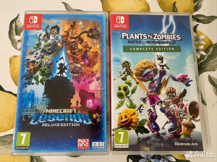 Коробки пустые от картриджей, майнкрафт и зомби