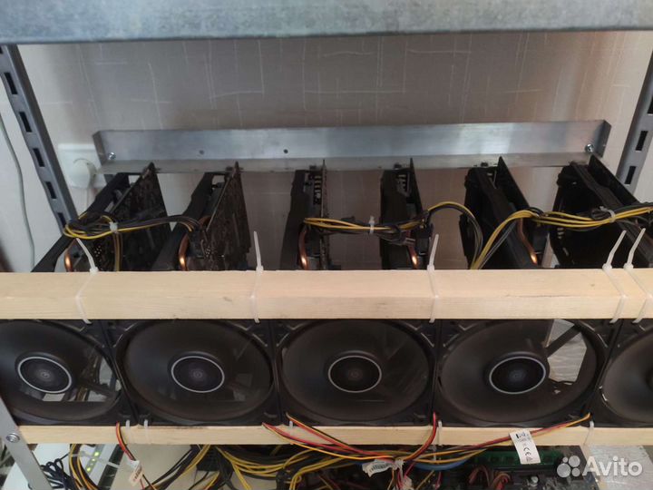 Видеокарты p106-100 6gb, риг в сборе