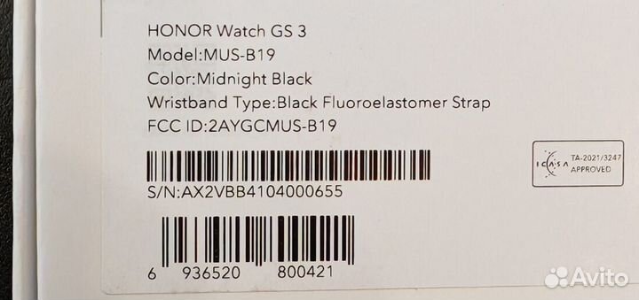 Смарт-часы Honor Watch GS 3 Global Version новые