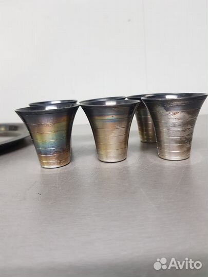 Коньячный набор мельхиор СССР