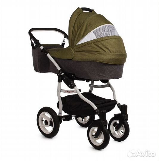 Коляска 2 в 1 Babyton dizzy dark grey-green