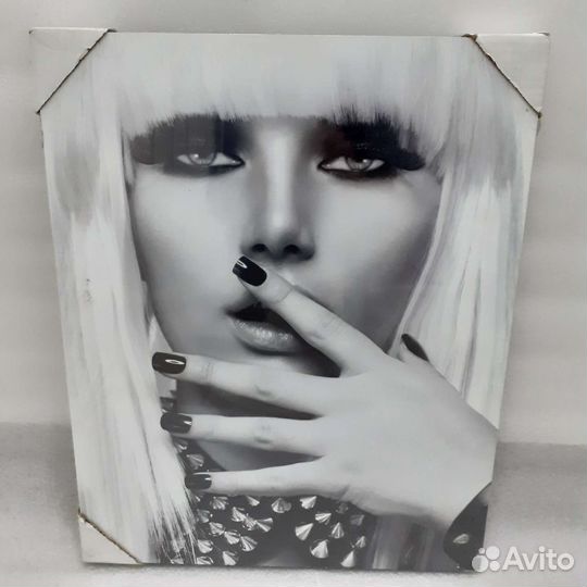 Черно белый постер, картина