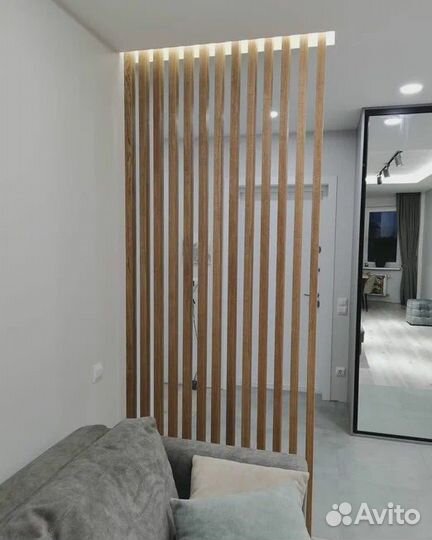 Интеръерные реечные перегородки