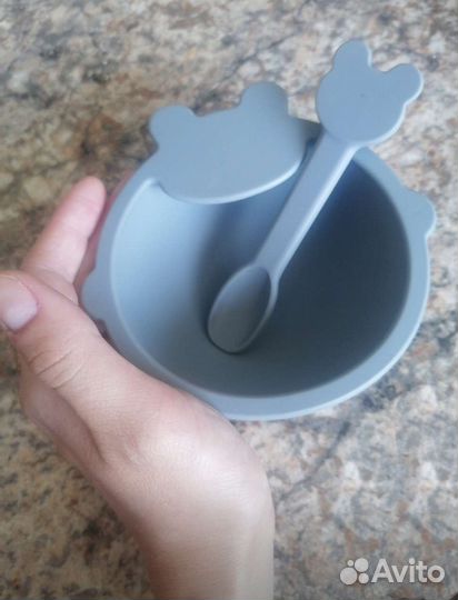 Набор детской силиконовой посуды