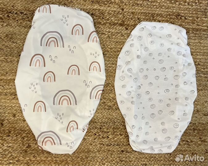 Овальная простынь для коляски/кроватки малышу