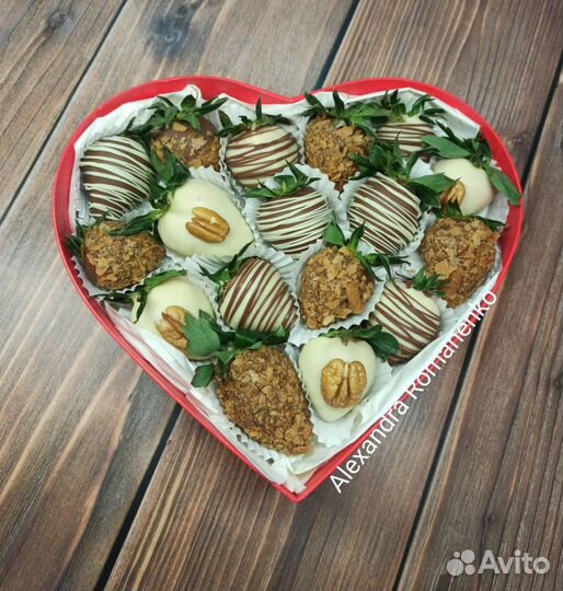 Клубника в шоколаде, набор из клубники в шоколаде