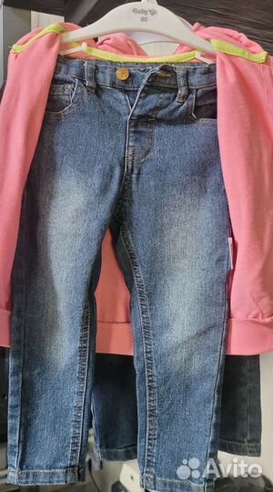 Джинсы,кофта, комплект детской одежды 92