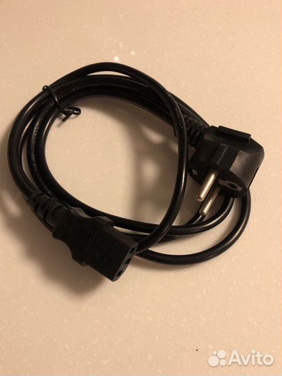 Кабель питания Schuko- C13, 6А, с заземлением 1,8м
