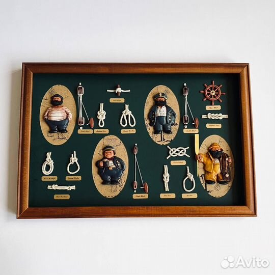 Панно Капитаны и морские узлы бу