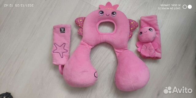 Подушка для автокресла девочке