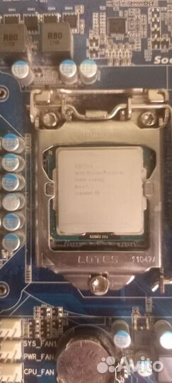 Материнская плата 1155 с процессором i5 3470k+8 gb