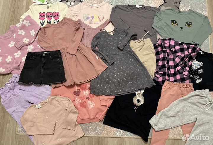 Пакет вещей на девочку 104 zara hm