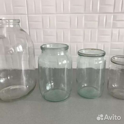 Банка стеклянная 1литр, 8 штук