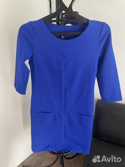 Синее платье 42-44