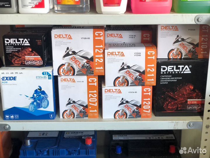 Аккумулятор для скутера Delta 1207,1