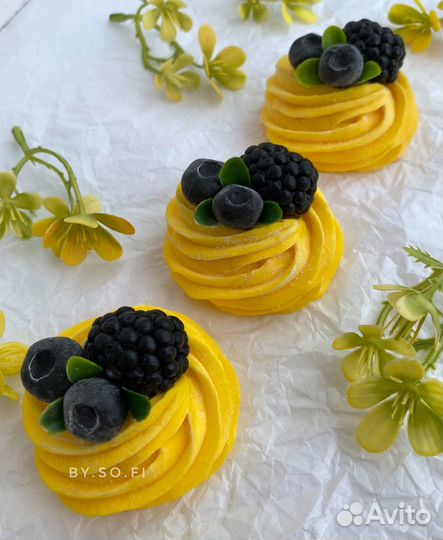 Мыло ручной работы.Десерт Павловой