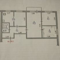 3-к. квартира, 58,4 м², 4/5 эт.