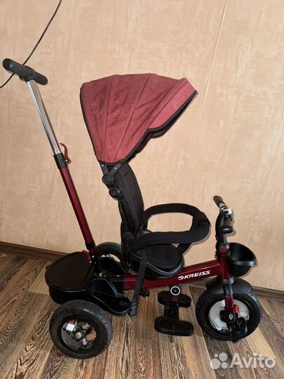 Трехколесный велосипед kreiss премиум с тентом