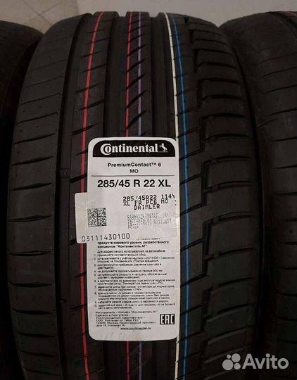 Continental PremiumContact 6 285/45 R22 и 325/40 R22