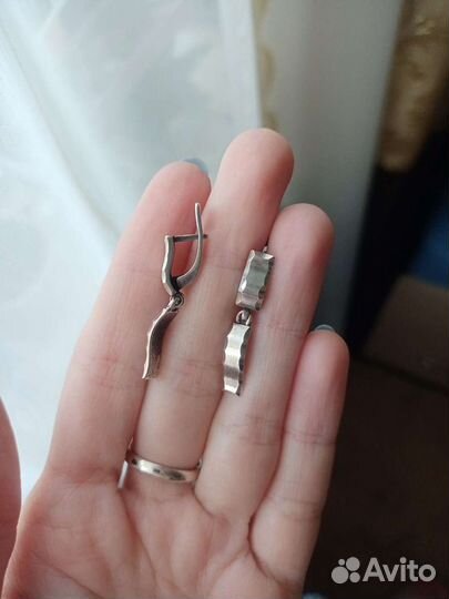 Серебряные серьги