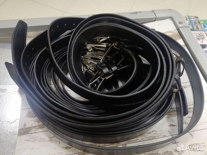 Ремень кожа 40 мм черный