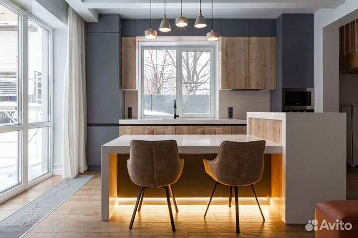 Кухня все размеры с островом под заказ