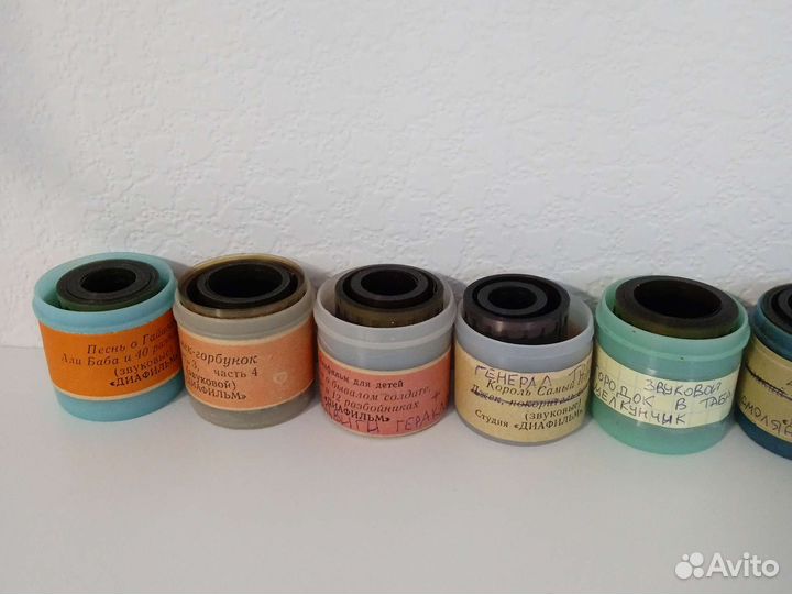 40 шт. звуковых диафильмов для детей