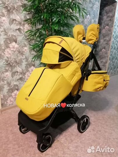 Новая коляска Babalo Сlassic 2022 с муфтой (дыня)