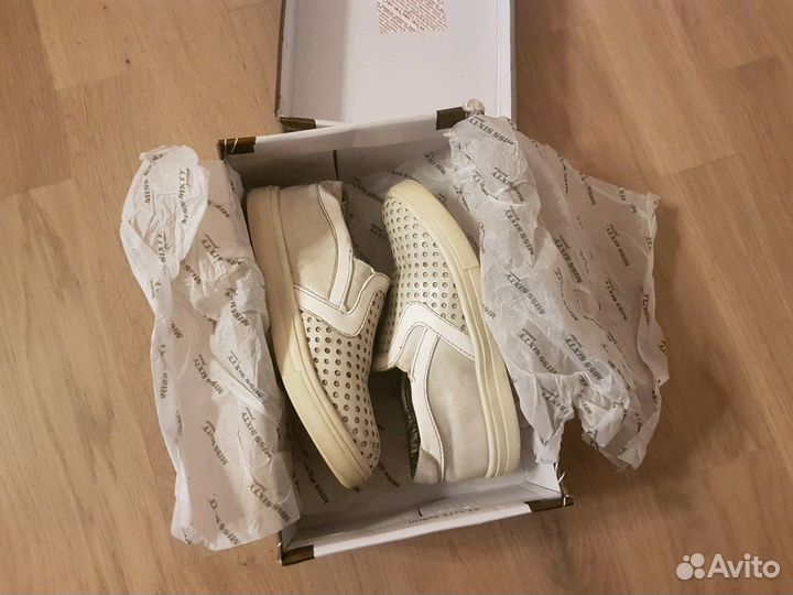 Мокасины Miss sixty 28 р белый+серебро,натур. кожа