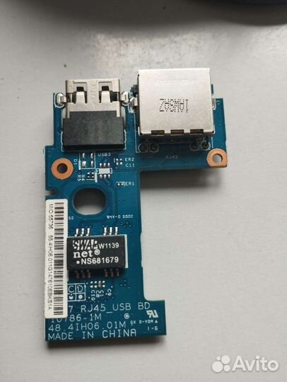Плата USB+Lan Lenovo B570e, B570, B575 z570