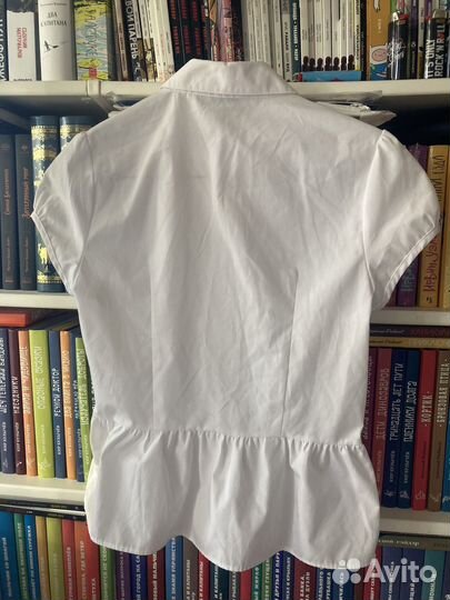 Блузка школьная для девочки с коротким рукавом