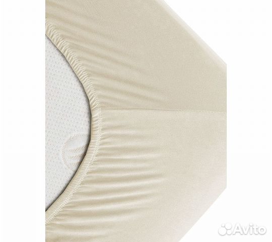 Простынь GoodNight Трикотаж 200х200х20 Бежевый на