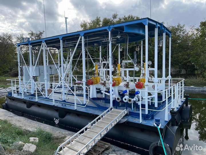 Плавучая насосная (перекачивающая) станция для гсм