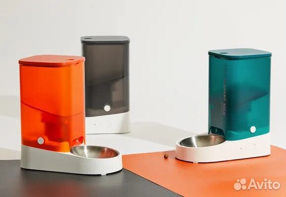 Кормушка для кошек и собак petkit solo 3л оранж