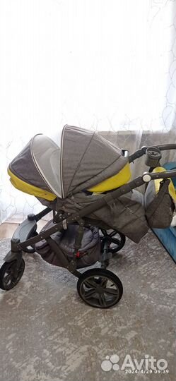 Коляска adamex 3 в 1 бу