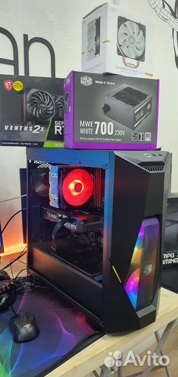 Топовый пк Ryzen 5 5600/ RTX4060/ 1TB SSD/ Новый