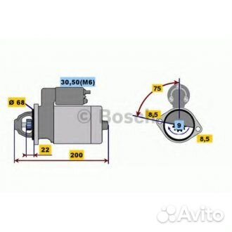 Стартер opel saab